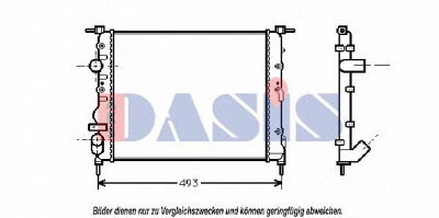 AKS DASIS 180240n -  Радиатор, охлаждение двигателя